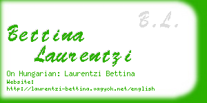 bettina laurentzi business card